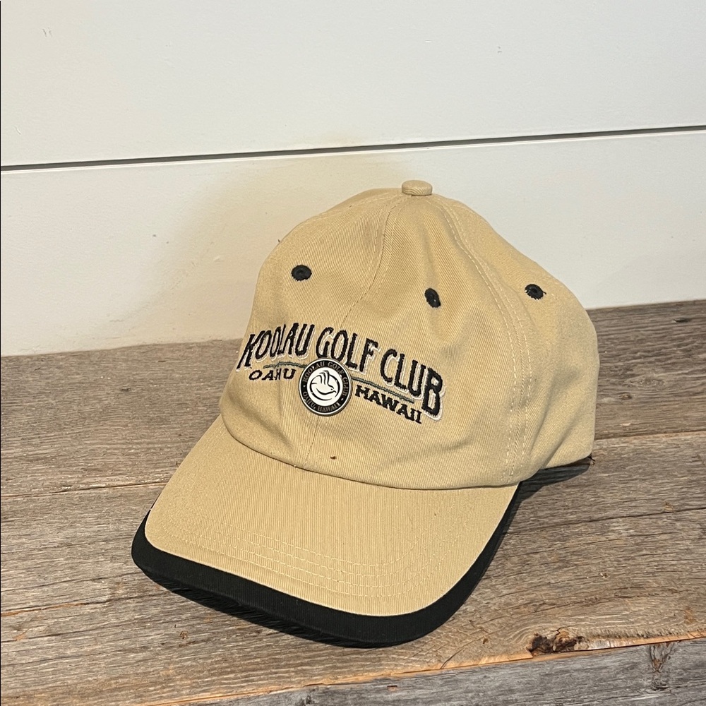 Koolau Golf Club Oahu Hawaii Khaki Baseball Cap
